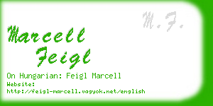 marcell feigl business card